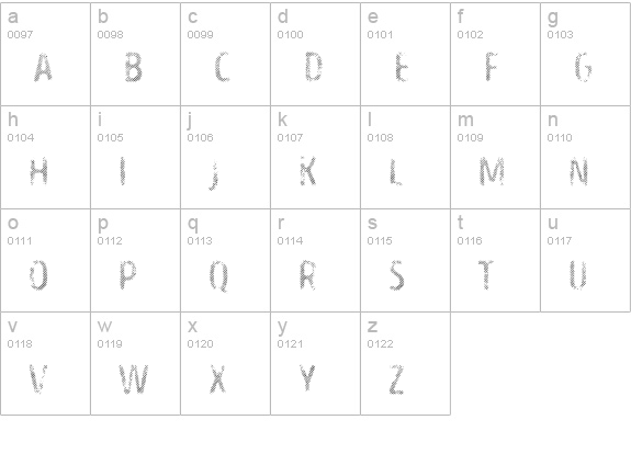 Intro Head H UC L lowercase a-z preview