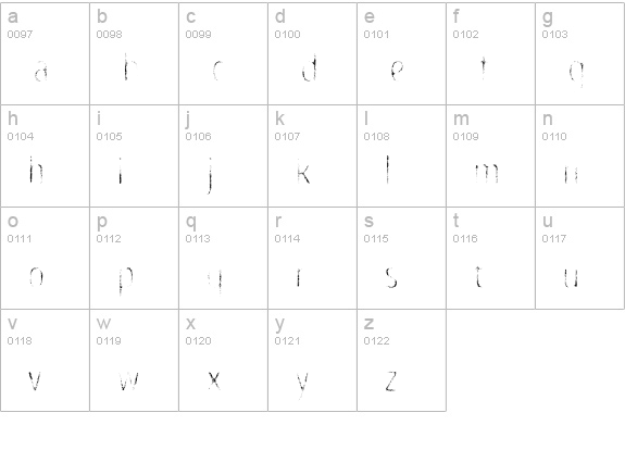 Intro Head R G lowercase a-z preview