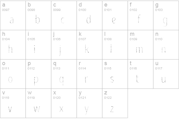 Intro Head R H2 lowercase a-z preview