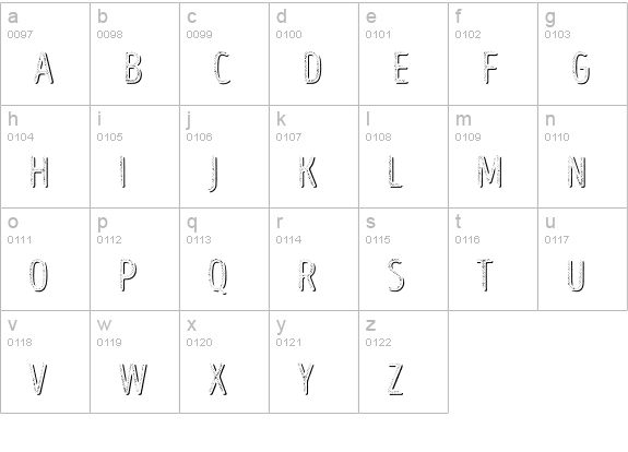 Intro Head R UC H2 Shade lowercase a-z preview