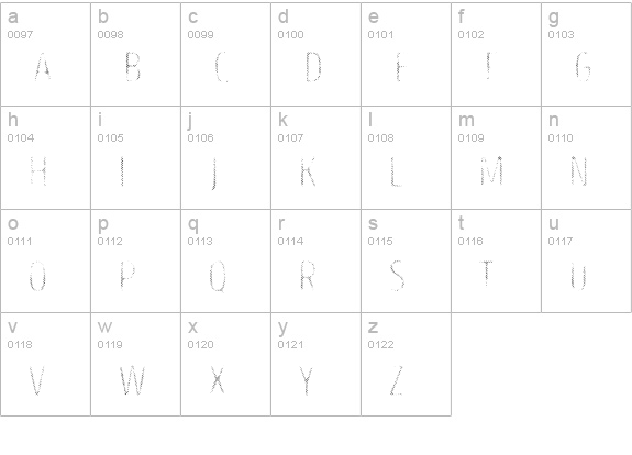 Intro Head R UC L lowercase a-z preview