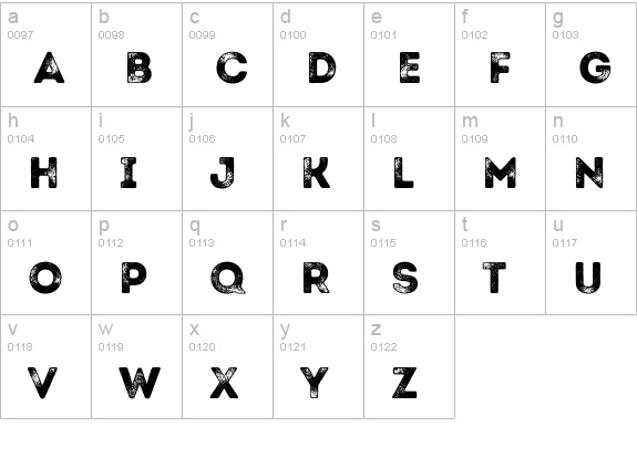 Intro Rust G Base lowercase a-z preview