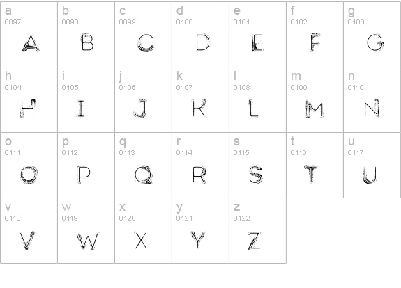 Intro Rust G Fill 2 Line lowercase a-z preview