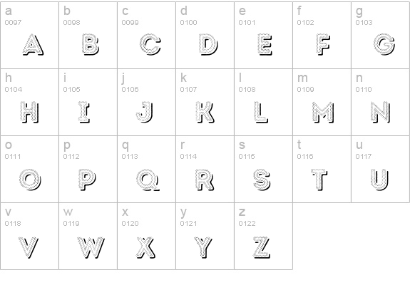 Intro Rust H1 Fill 2 Shade lowercase a-z preview