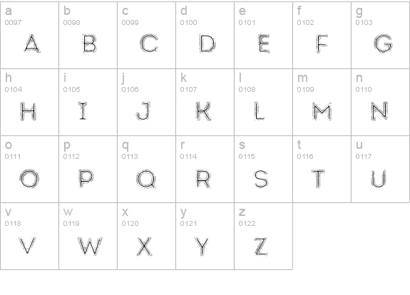Intro Rust L Fill 2 Line lowercase a-z preview