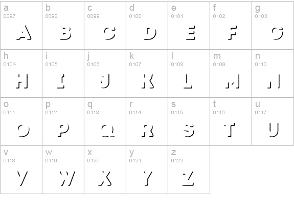 Intro Rust Shade lowercase a-z preview