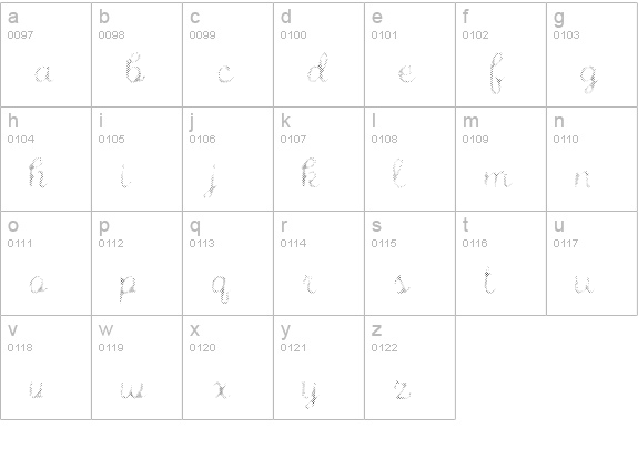 Intro Script B H1 lowercase a-z preview