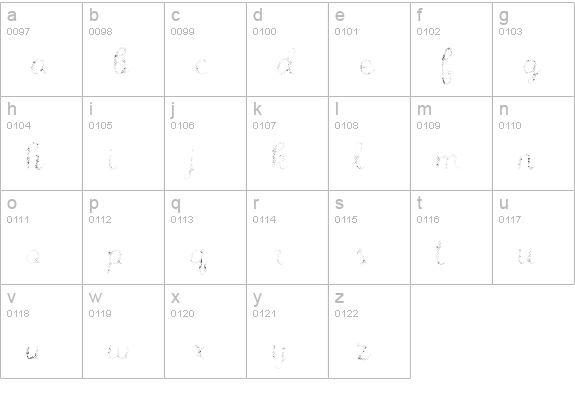 Intro Script B H2 lowercase a-z preview