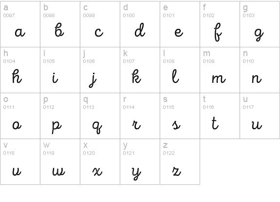 Intro Script R H2 Base lowercase a-z preview