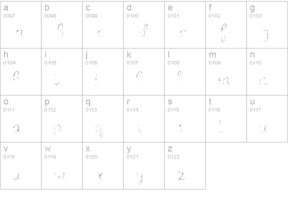 Intro Script R L lowercase a-z preview