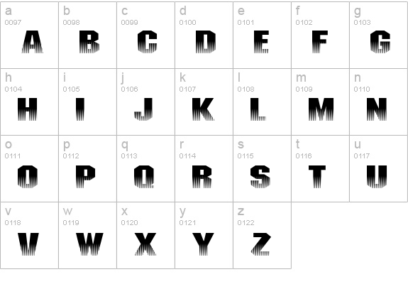 InvisibleKiller lowercase a-z preview