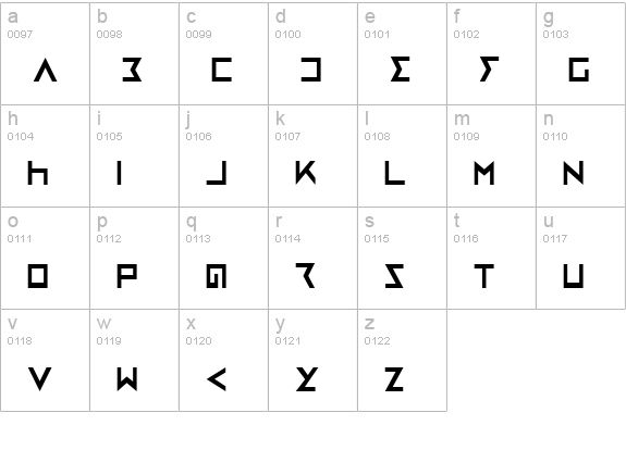 Iron Cobra Condensed lowercase a-z preview
