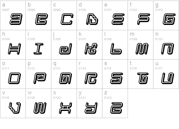 Iron Lounge Smart Dot 2 lowercase a-z preview