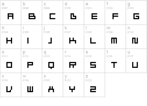 Ivorg lowercase a-z preview