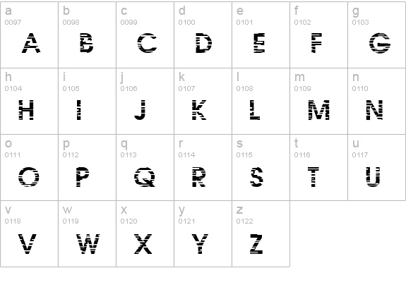 IxatNE lowercase a-z preview