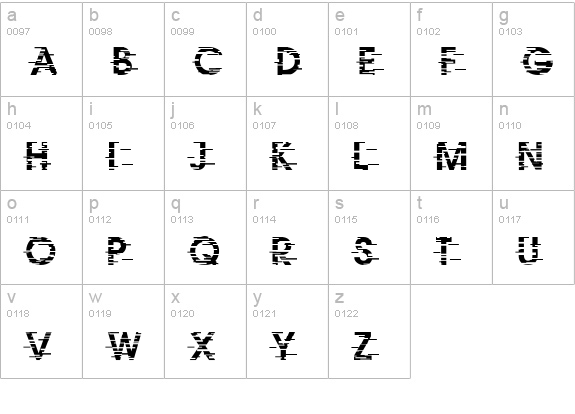IxatSW lowercase a-z preview