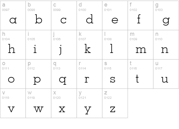Jaak Light SSi Light lowercase a-z preview