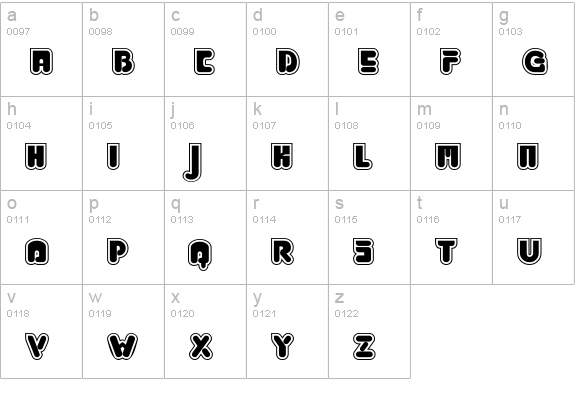 Jabbie Junior lowercase a-z preview