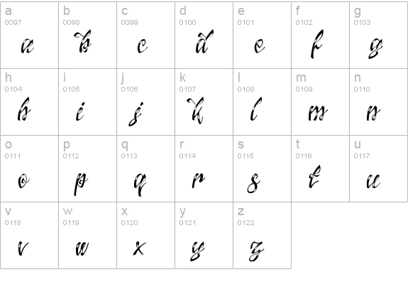 Jacked Eleven Highlight lowercase a-z preview