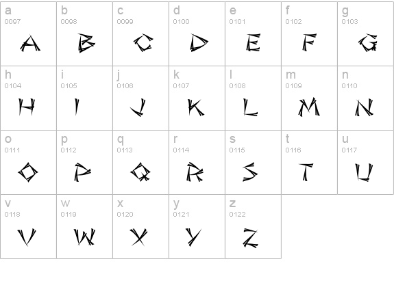 Jade Monkey BTN Split lowercase a-z preview