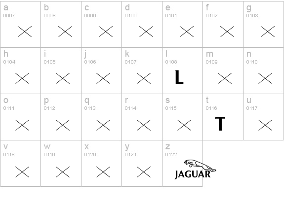 JaguarTitlingJC-Medium lowercase a-z preview