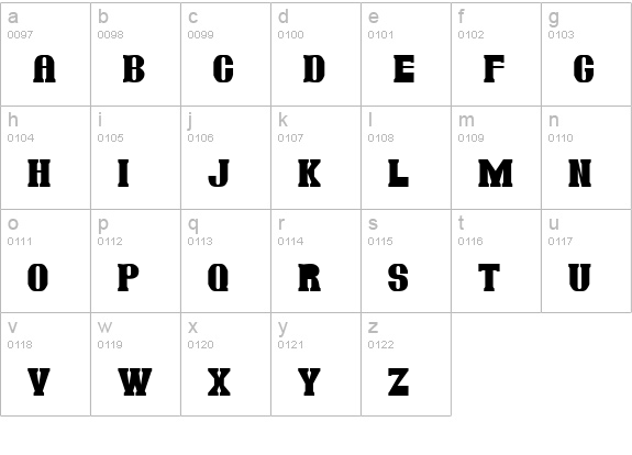 Jambon lowercase a-z preview