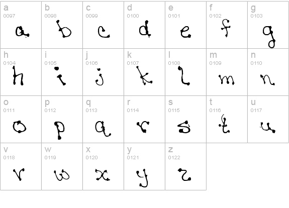 Janine's Writing lowercase a-z preview