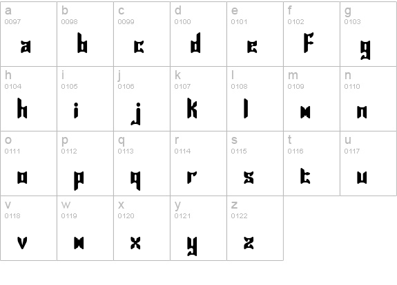 Jasper Solid BRK lowercase a-z preview