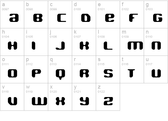 Jawbreaker BRK lowercase a-z preview