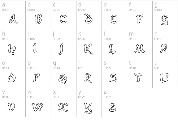 JD Belt lowercase a-z preview