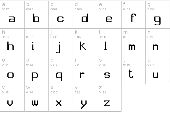 JD Gina Regular lowercase a-z preview