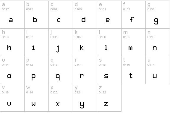 JD Nadia Regular lowercase a-z preview