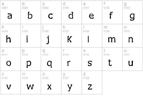 Jecko Legacy lowercase a-z preview