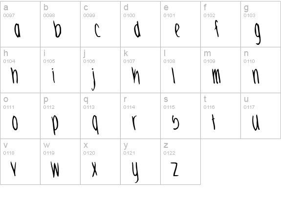 JennaBold lowercase a-z preview
