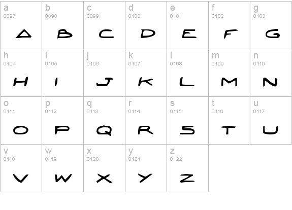 Jetta Bold lowercase a-z preview