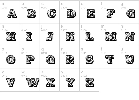 JFHollyDayz lowercase a-z preview