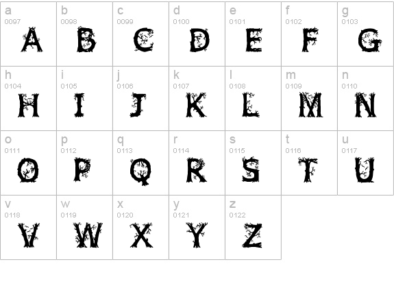 JFWildWood lowercase a-z preview
