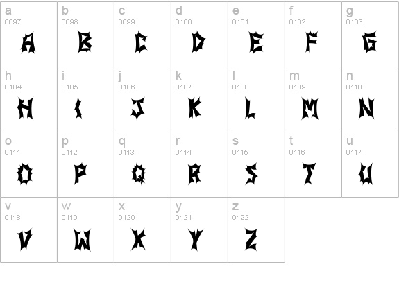 JI Stickerbush Caps lowercase a-z preview