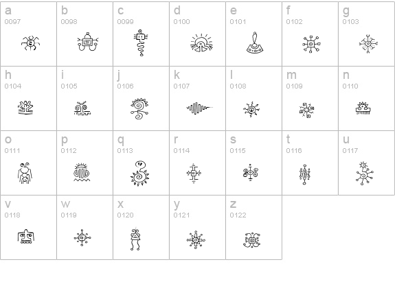 Jiggery pokery lowercase a-z preview