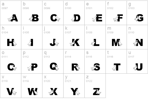JLR Golden Goose lowercase a-z preview
