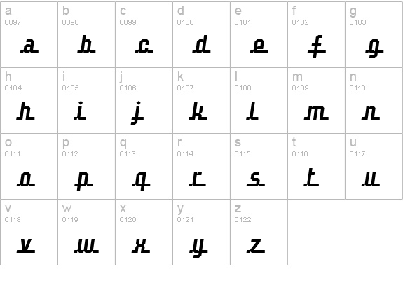 John Doe lowercase a-z preview