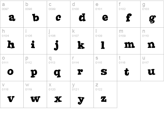 Joint by PizzaDude lowercase a-z preview