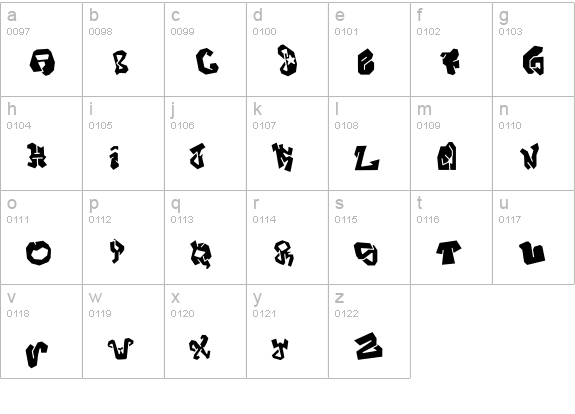 JOKER SIZE lowercase a-z preview
