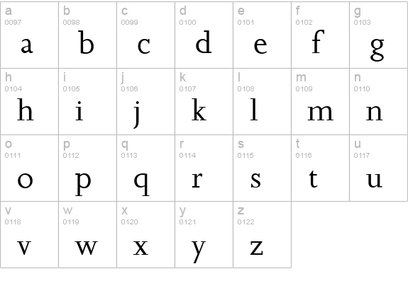 Josie-Light-Regular lowercase a-z preview