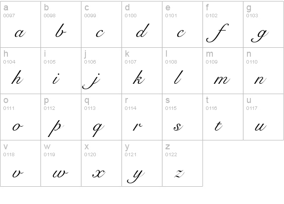 Judith lowercase a-z preview