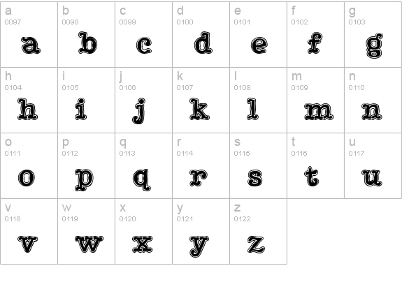 JukeboxInline lowercase a-z preview