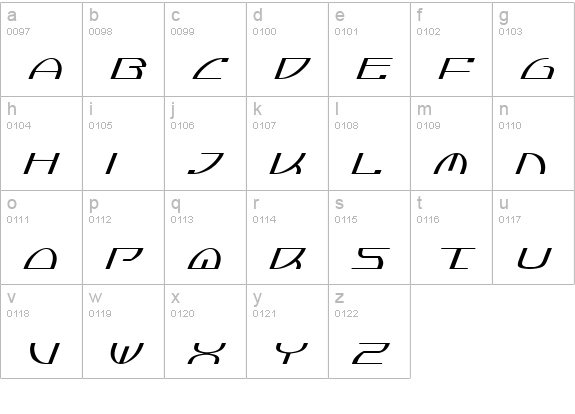 Jumptroops Light Italic lowercase a-z preview