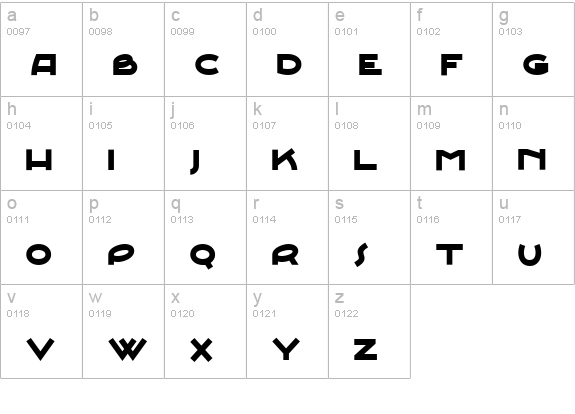 Junebug Stomp NF lowercase a-z preview
