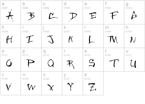 Jungle Clean lowercase a-z preview