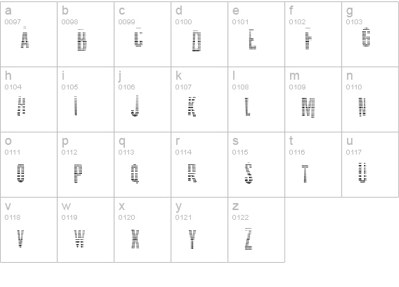 K.P. Duty Gray JL lowercase a-z preview
